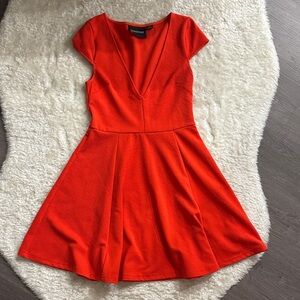 MINKPINK Vibrant Orange Mini Dress